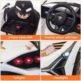 TOBBI 12V Licensed Lamborghini Sian Electric Kids Ride-On Car with Customizable Stickers