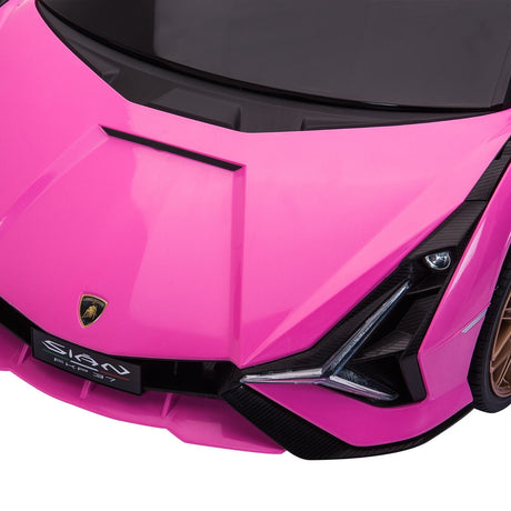 TOBBI 12V Licensed Lamborghini Sian Electric Ride-On Car for Kids with Remote Control
