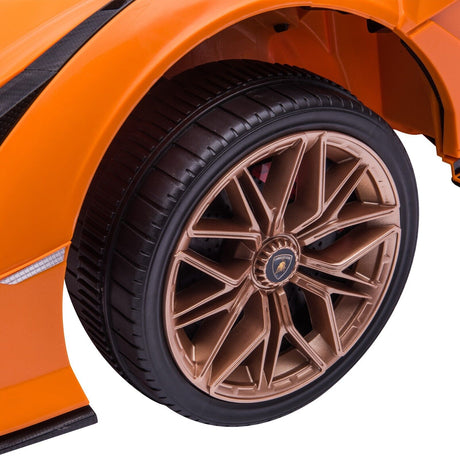 TOBBI 12V Licensed Lamborghini Sian Ride On Car for Kids with Remote Control and Battery Power