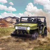 12V Battery-Powered Kids Off-Road Ride-On Truck with 4 Wheels