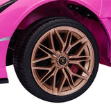 TOBBI 12V Pink Lamborghini SIAN Electric Ride-On Car for Kids with Remote Control
