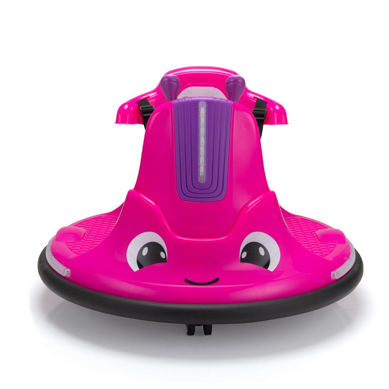 12V Electric Ride-On Bumper Car for Toddlers with 360-Degree Spin and Remote Control