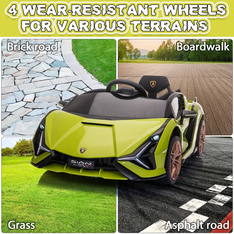 12V Kids Electric Ride-On Car Licensed Lamborghini Sian with Remote Control and MP3 Player