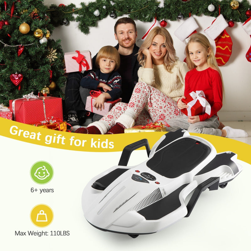 18V Battery-Powered Ride-On Drift Kart with LED Lights and Music