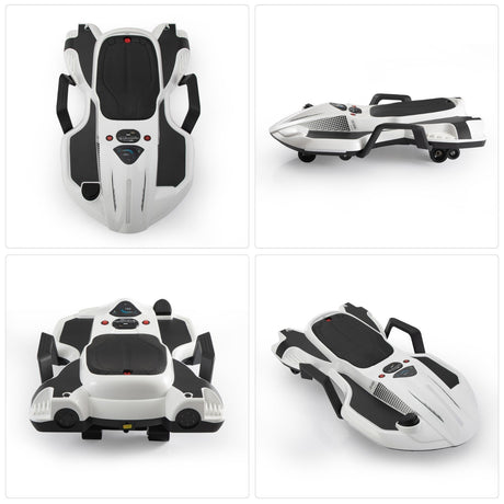 18V Battery-Powered Ride-On Drift Kart with LED Lights and Music
