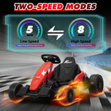 24V Electric Ride-On Go-Kart Toy Vehicle for Kids Ages 4-16
