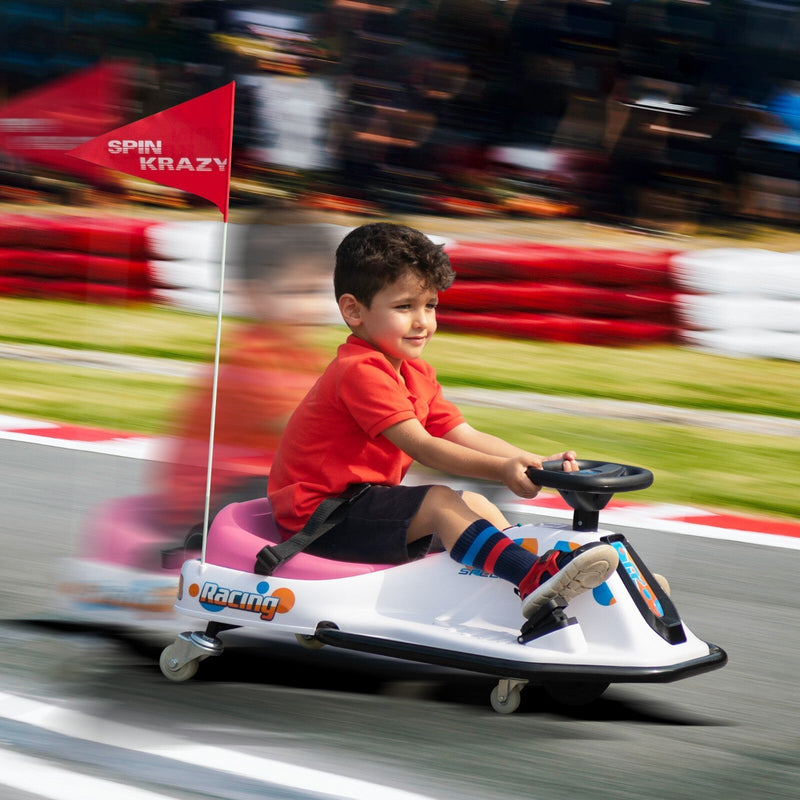 24V Electric Ride-On Drift Go-Kart Toy for Kids Ages 6-12