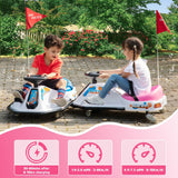 24V Electric Ride-On Drift Go-Kart Toy for Kids Ages 6-12