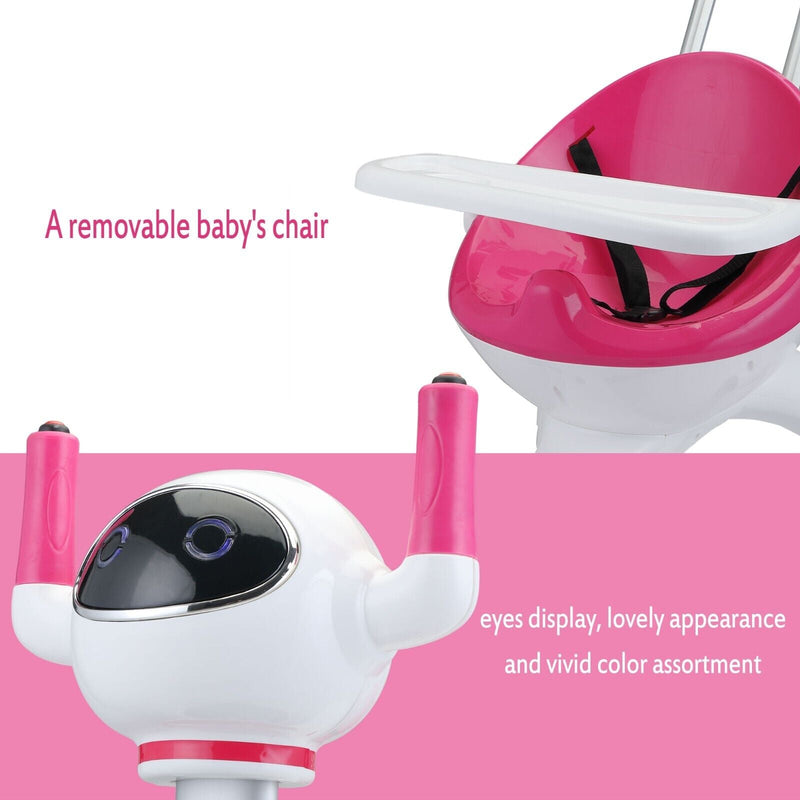 TOBBI 3-in-1 Electric Scooter Robot Buggy Toy for Kids - Ride On Car with Remote Control and 6V Battery