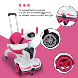 TOBBI 3-in-1 Electric Scooter Robot Buggy Toy for Kids - Ride On Car with Remote Control and 6V Battery