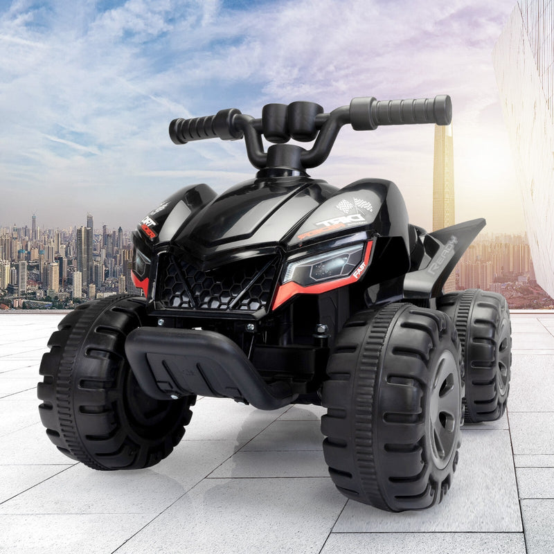 6V Battery-Powered Kids Electric Ride-On ATV Quad Car with Music and LED Lights