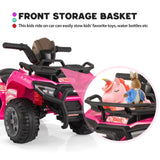 6V Electric Kids Ride-On ATV Quad 4-Wheeler Toy Car with Music