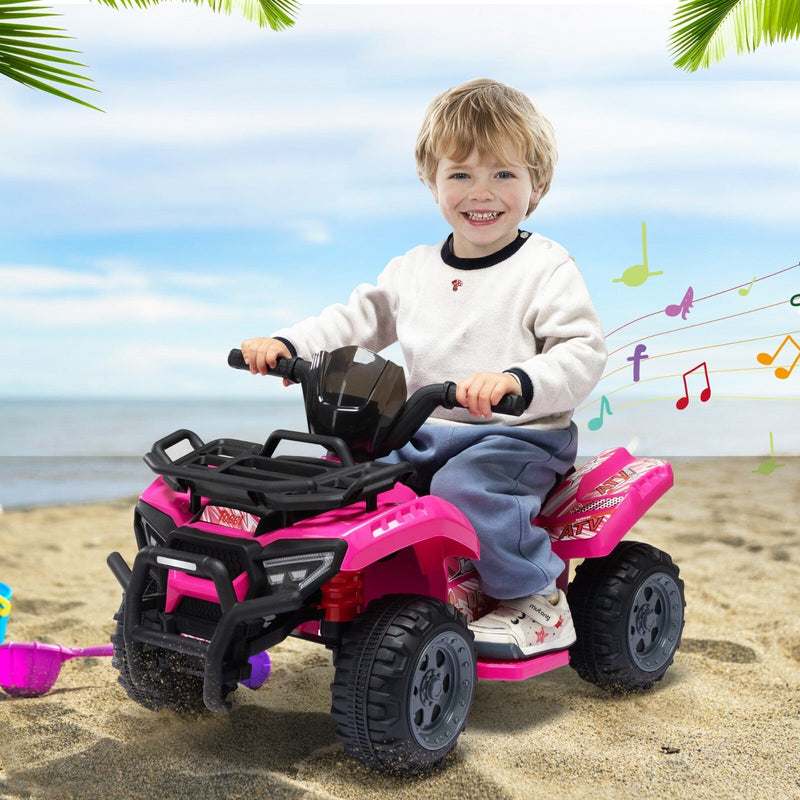 6V Electric Kids ATV Quad 4-Wheeler Ride-On Toy Car with Music