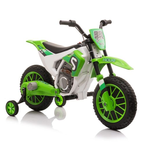 TOBBI Kids Electric Motorbike with Training Wheels - All-in-One Kid-Powered Ride