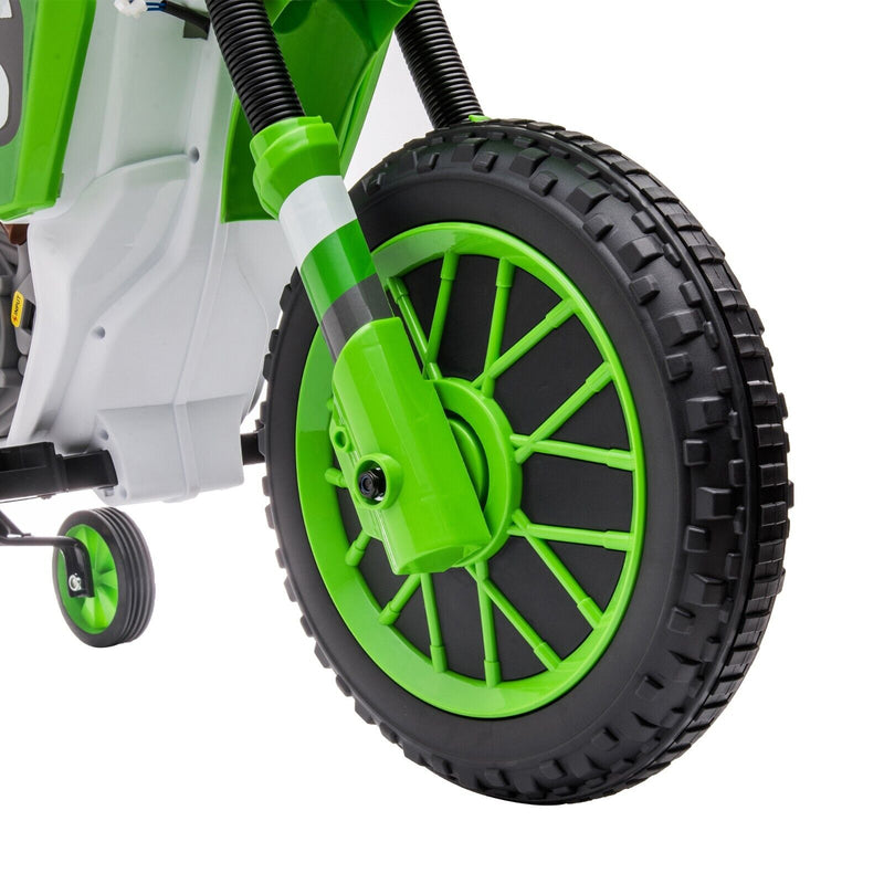 TOBBI Kids Electric Motorbike with Training Wheels - Perfect Gift for Young Riders