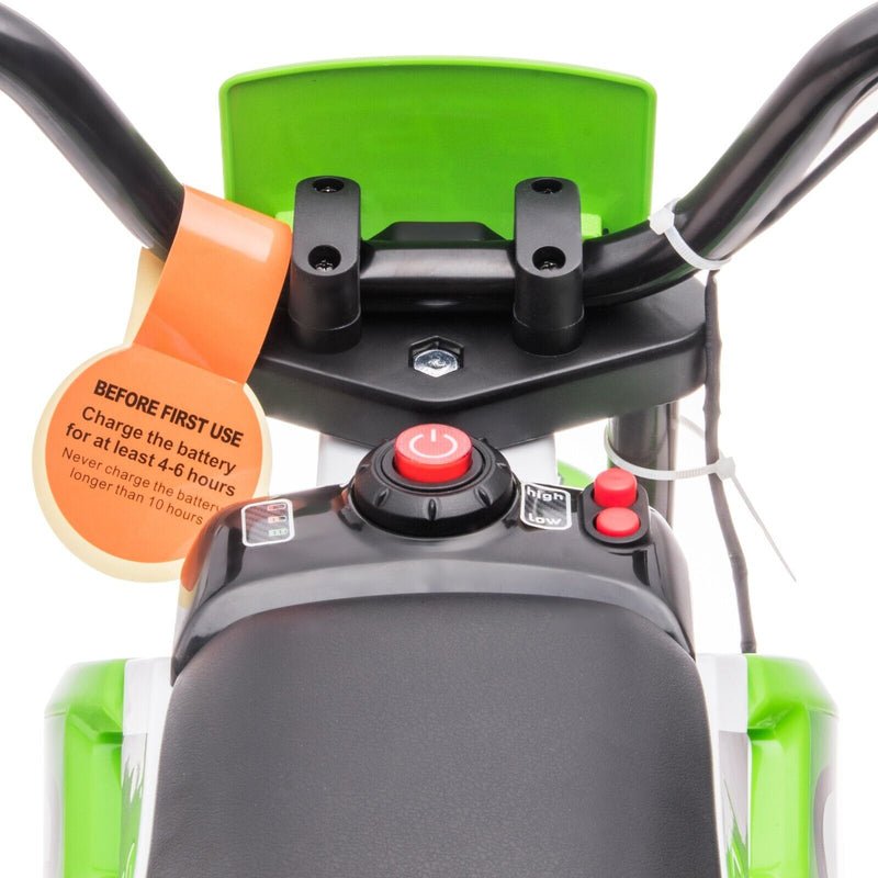 TOBBI Kids Electric Motorbike with Training Wheels - Perfect Gift for Young Riders