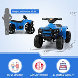 Electric Kids 4-Wheeler ATV Ride-On Toy with LED Speed Indicator
