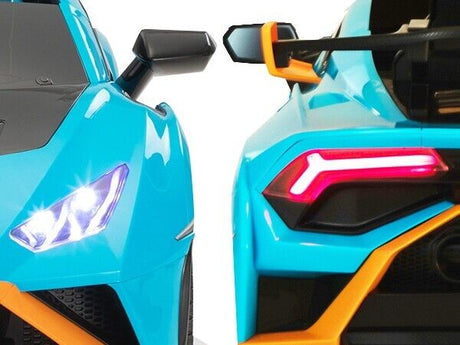 TOBBI Licensed Lamborghini 12V Electric Kids Ride-On Car - Blue
