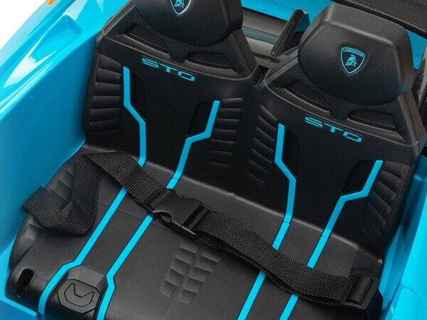 TOBBI Licensed Lamborghini 12V Electric Kids Ride-On Car - Blue