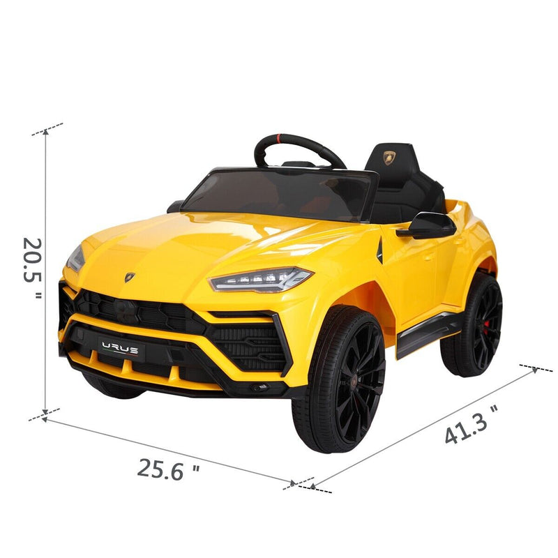 TOBBI Licensed Lamborghini Urus Kids Ride on Car: 12V Electric Four-Wheel Fun for Little Drivers