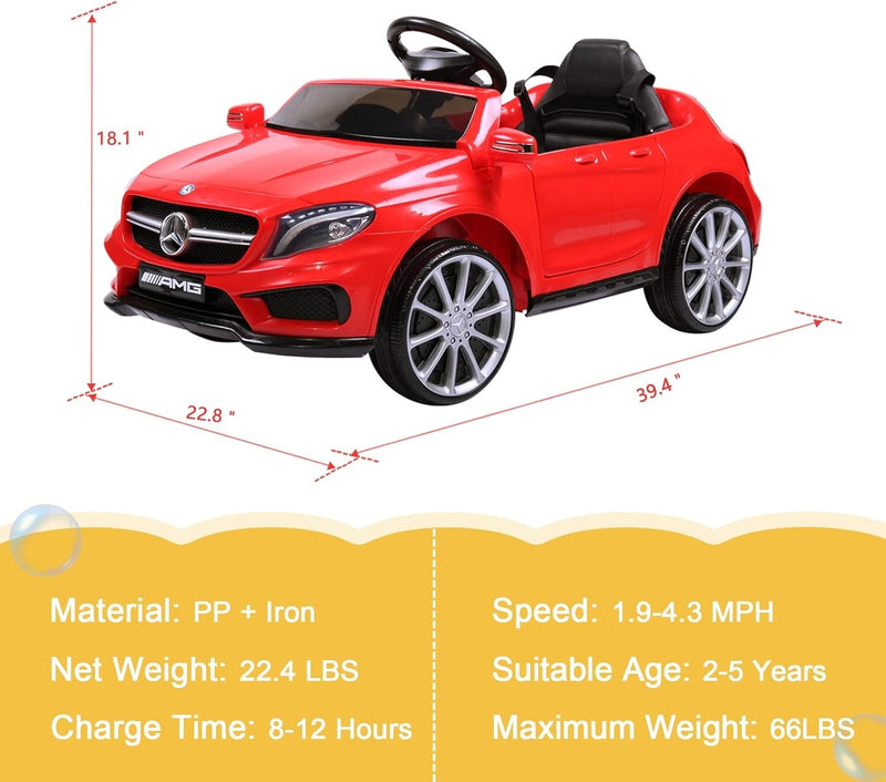 Licensed Mercedes-Benz Ride-On Car for Kids with 2.4G Remote Control