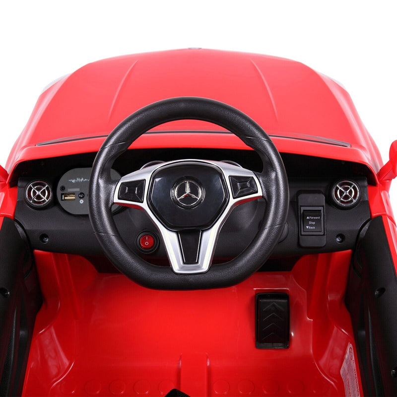 TOBBI Licensed Mercedes Benz Ride-On Car for Kids with Remote Control and Opening Doors - Red