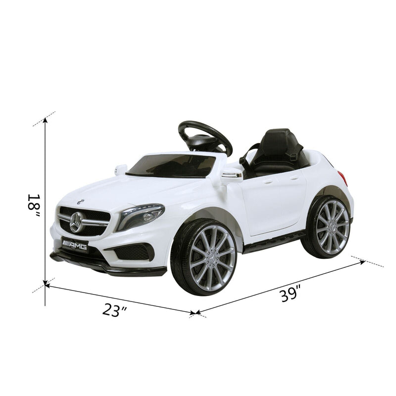 TOBBI Mercedes Benz Licensed Kids Electric Ride-On Car with Remote Control and MP3 Player