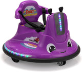 12V Purple Snail Bumper Ride-On Car with Remote Control and DIY Stickers
