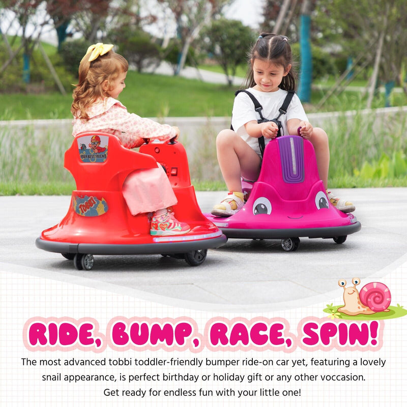TOBBI Snail Electric Ride On Car for Toddlers with Remote Control - Fun and Safe Kids Toy