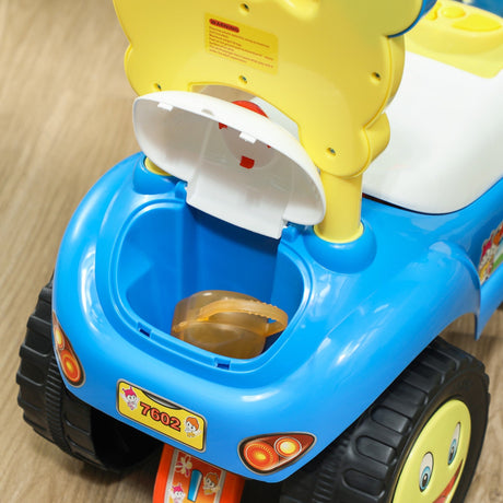 Toddler Push Foot-to-Floor Sliding Ride-On Car for Kids Blue