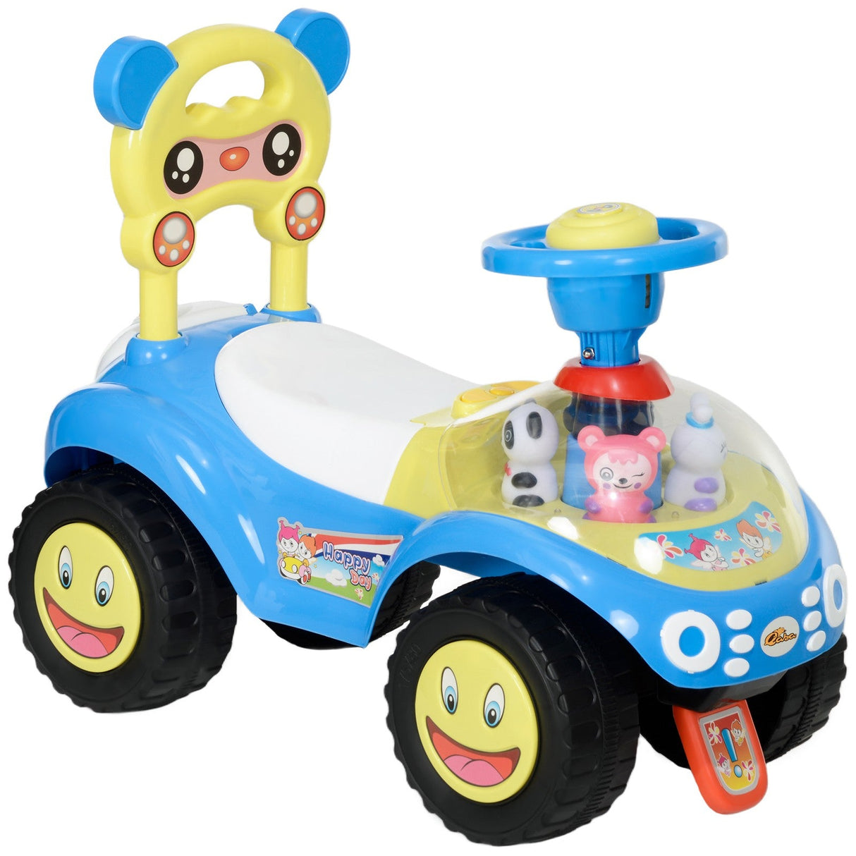 Toddler Push Foot-to-Floor Sliding Ride-On Car for Kids Blue
