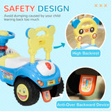 Toddler Push Foot-to-Floor Sliding Ride-On Car for Kids Blue