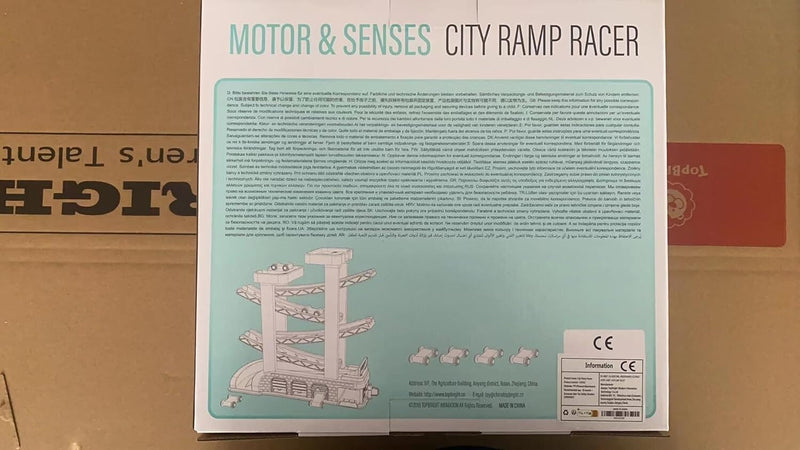 Toddler Race Track Set with Four Cars Promotes Cooperative Play and Learning
