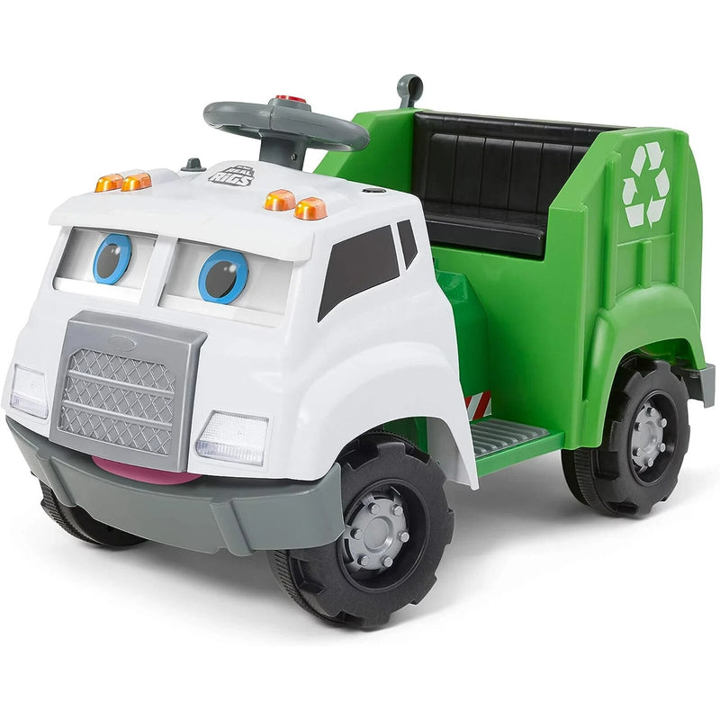 6V Battery-Powered Toddler Recycling Truck with Sound Effects for Ages 1.5+