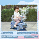 Toddler Ride-On Foot-to-Floor Sliding Car Toy in Light Blue