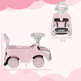 Pink Toddler Ride-On Foot-to-Floor Sliding Car Toy