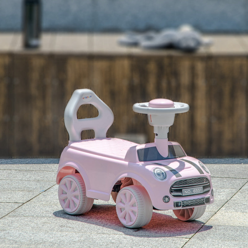 Pink Toddler Ride-On Foot-to-Floor Sliding Car Toy