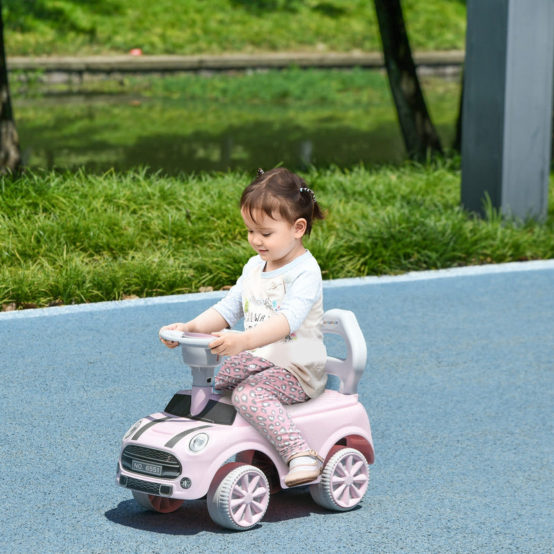 Pink Toddler Ride-On Foot-to-Floor Sliding Car Toy