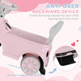 Toddler Ride-On Foot-to-Floor Sliding Car Toy in Pink