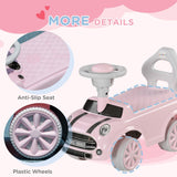 Toddler Ride-On Foot-to-Floor Sliding Car Toy in Pink