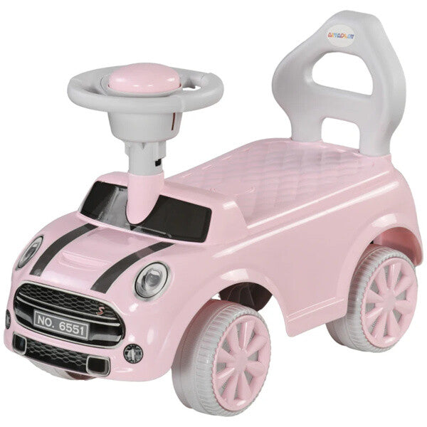 Toddler Ride-On Toy with Horn and Safety Features Interactive Fun for 18-36 Months Pink