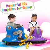 12V Electric Snail-Shaped Ride-On Bumper Car for Toddlers with Remote Control
