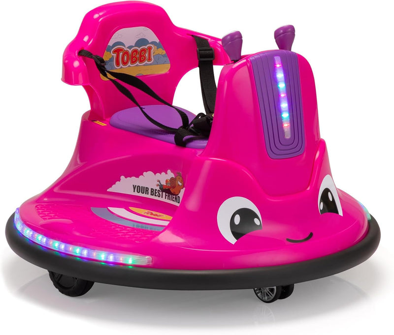 12V Electric Snail-Shaped Ride-On Bumper Car for Toddlers with Remote Control