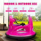 12V Electric Snail-Shaped Ride-On Bumper Car for Toddlers with Remote Control