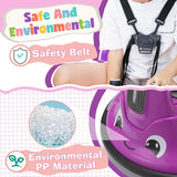 12V Electric Snail-Shaped Ride-On Bumper Car Toy for Toddlers with Remote Control