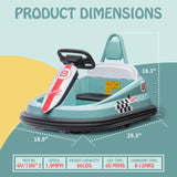 Electric 6V Ride-On Bumper Car Toy for Toddlers Ages 3-6 Boys and Girls
