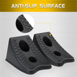 Heavy Duty 8 Inch Wheel Chocks and Wedges for Cars, Travel Trailers, and RVs