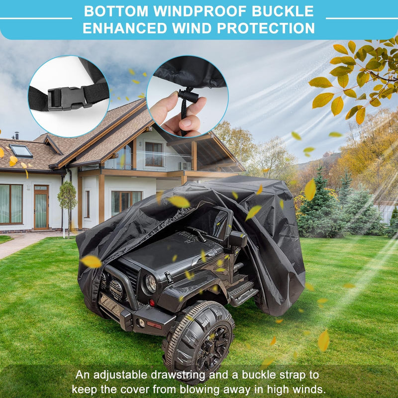 Large Outdoor Cover for Kids' Electric Ride-On Power Wheels Truck Toy Car