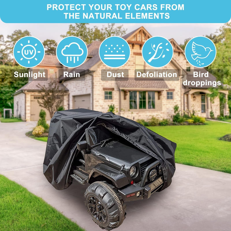 Large Outdoor Cover for Kids' Electric Ride-On Power Wheels Truck Toy Car