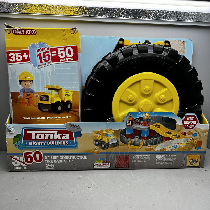 Mighty Minis Deluxe Construction Tire Case Set 50-Piece Toy Collection